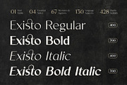 Existo Font Family, a Sans Serif Font by Asenbayu (Thumbnail 5 of 15)