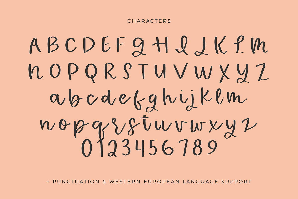 Peachy Tea Stencil Font, a Handwritten Font by Beck McCormick (Photo 10 of 10)