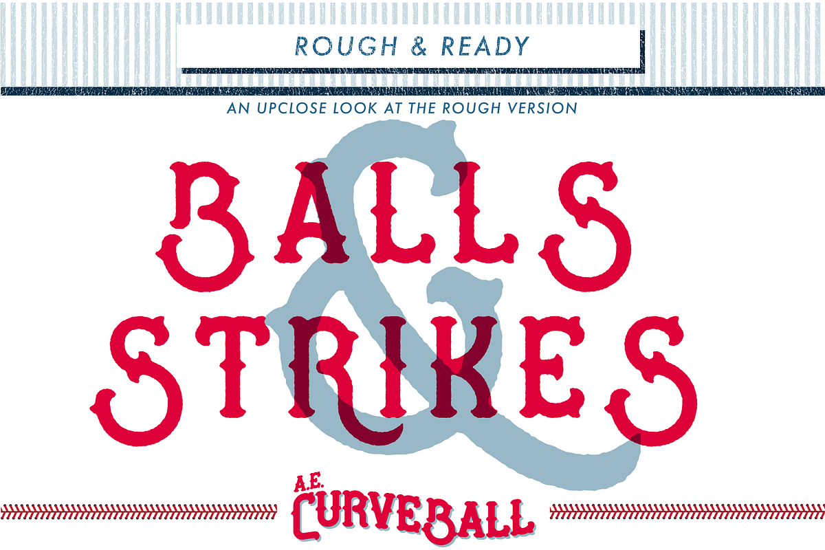 AE Curveball Vintage Typeface preview 6