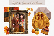 Vintage Autumn Collage Clipart Set, an Object Graphic by NatalieArtShop (Thumbnail 11 of 12)