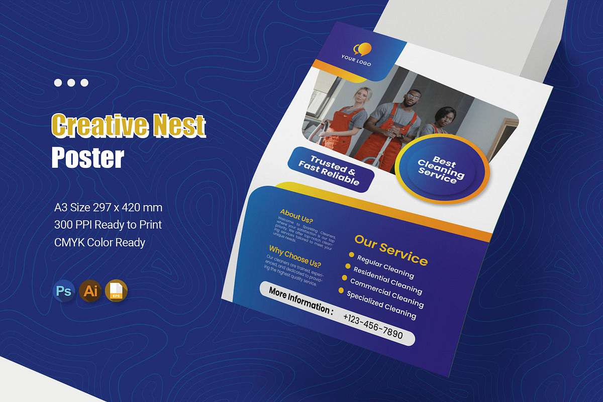 Creative Nest - Poster, a Poster Template by Esensifiksi.studio (Photo 1 of 3)