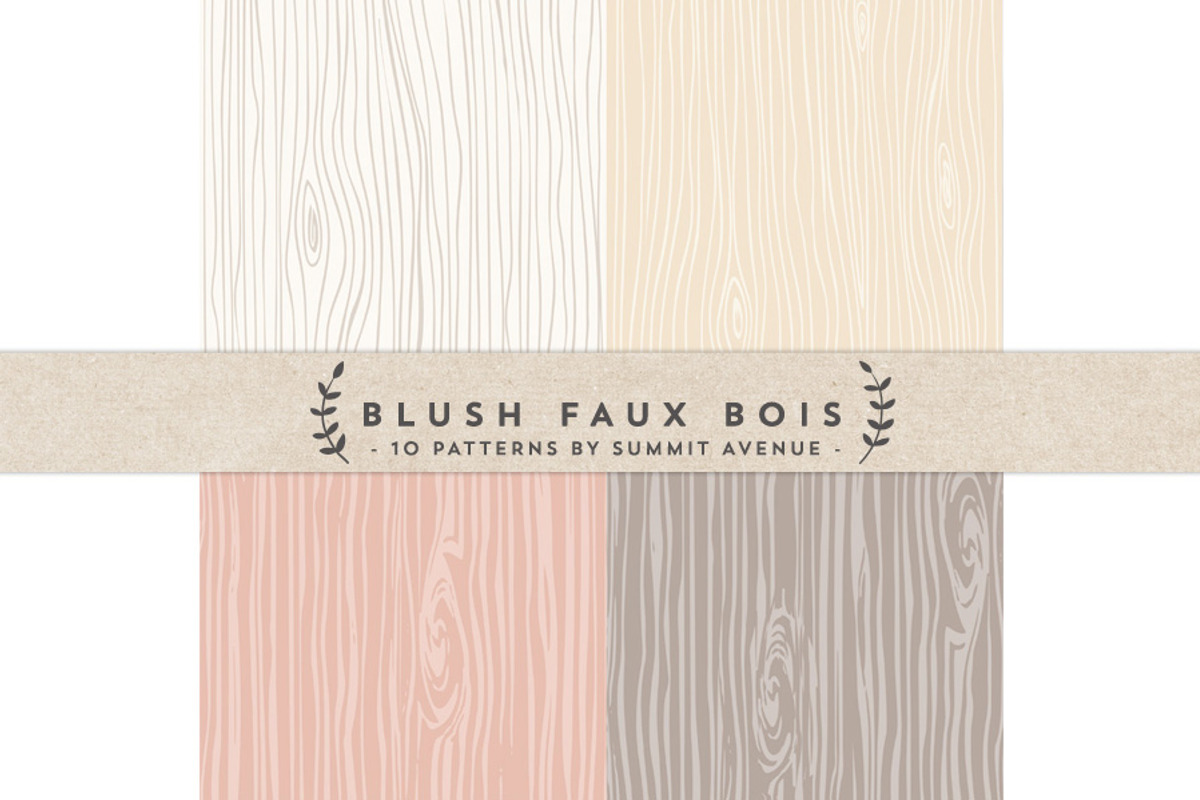 Blush Faux Bois Woodgrain papers preview 2