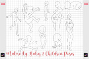 Procreate Anime Pose Body Anatomy, a Brush Add-On by ArtPrintBabe (Thumbnail 6 of 10)