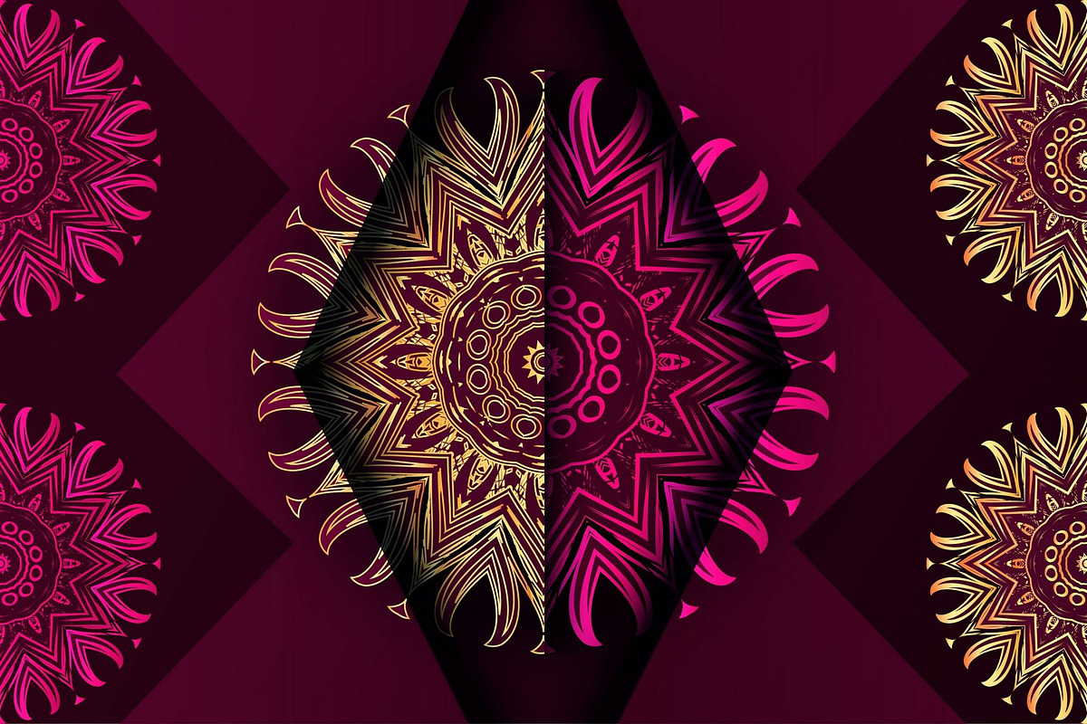 Mandala Vector Pattern Graphics Pack, a Background Graphic by NJ Himel (Photo 90 of 91)