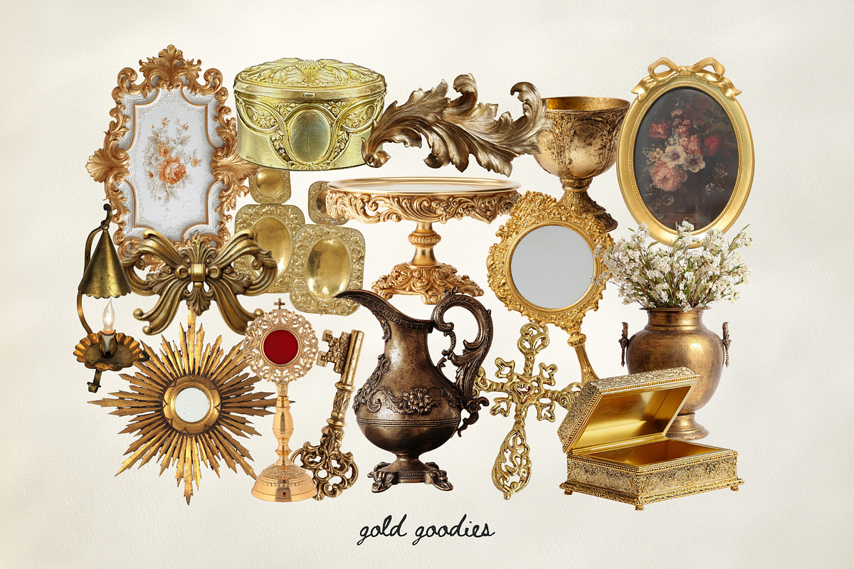 Rococo: An Oppulent Mixed Media Kit, an Object Graphic by denofdreamers (Photo 6 of 11)