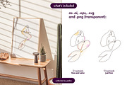 Dreamy Line Art Mermaids, a Person Illustration by Pásha (Thumbnail 5 of 6)