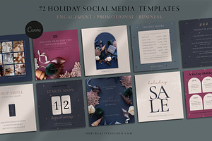 Canva Holiday Social Media Templates