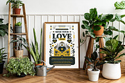 Folk Art Send Your Love Flyer, a Flyer Template by Hole Hope Design (Thumbnail 2 of 5)