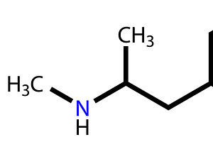 MDMA (ecstasy) structural formula, an Illustration by Leonid Andronov