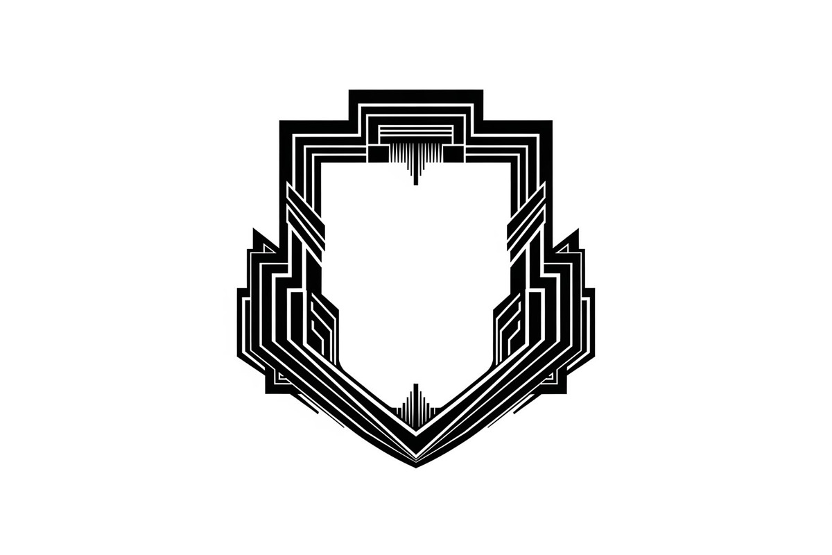 Art Deco Shield Frame SVG Bundle, an Illustration by Creativeshirt (Photo 12 of 31)
