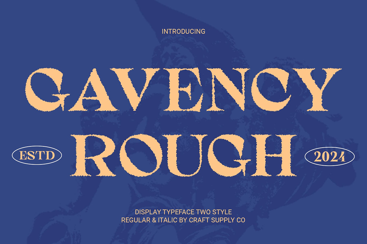 Gavency Rough, a Serif Font by Craft Supply Co. (Photo 1 of 8)