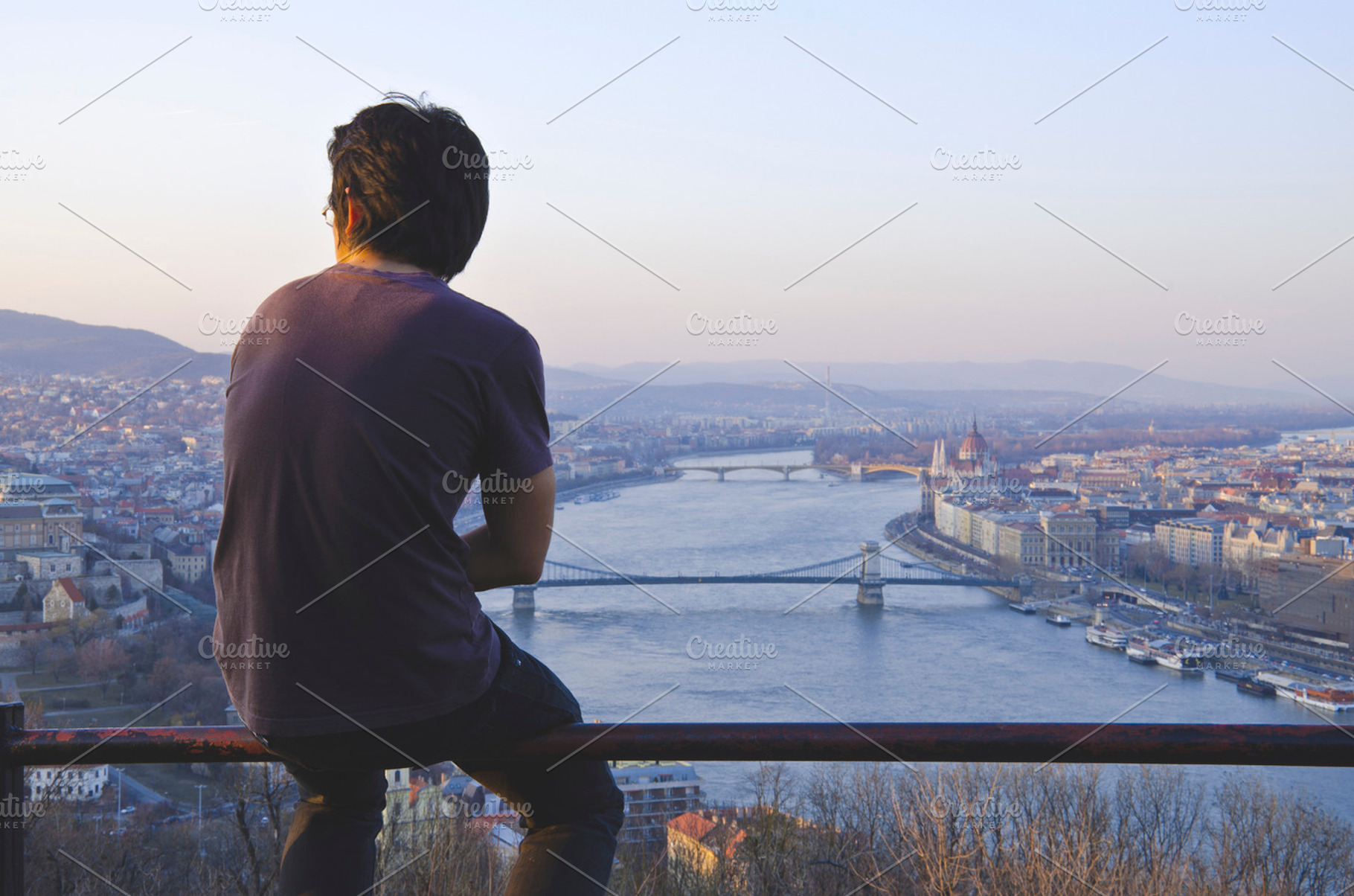 Man enjoy traveling