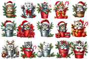 Meowy Christmas Clipart, an Illustration by Designworld (Thumbnail 2 of 5)