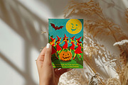 Vintage Halloween Card Illustrations, a Seasonal Illustration by Heather Green Designs (Thumbnail 7 of 9)