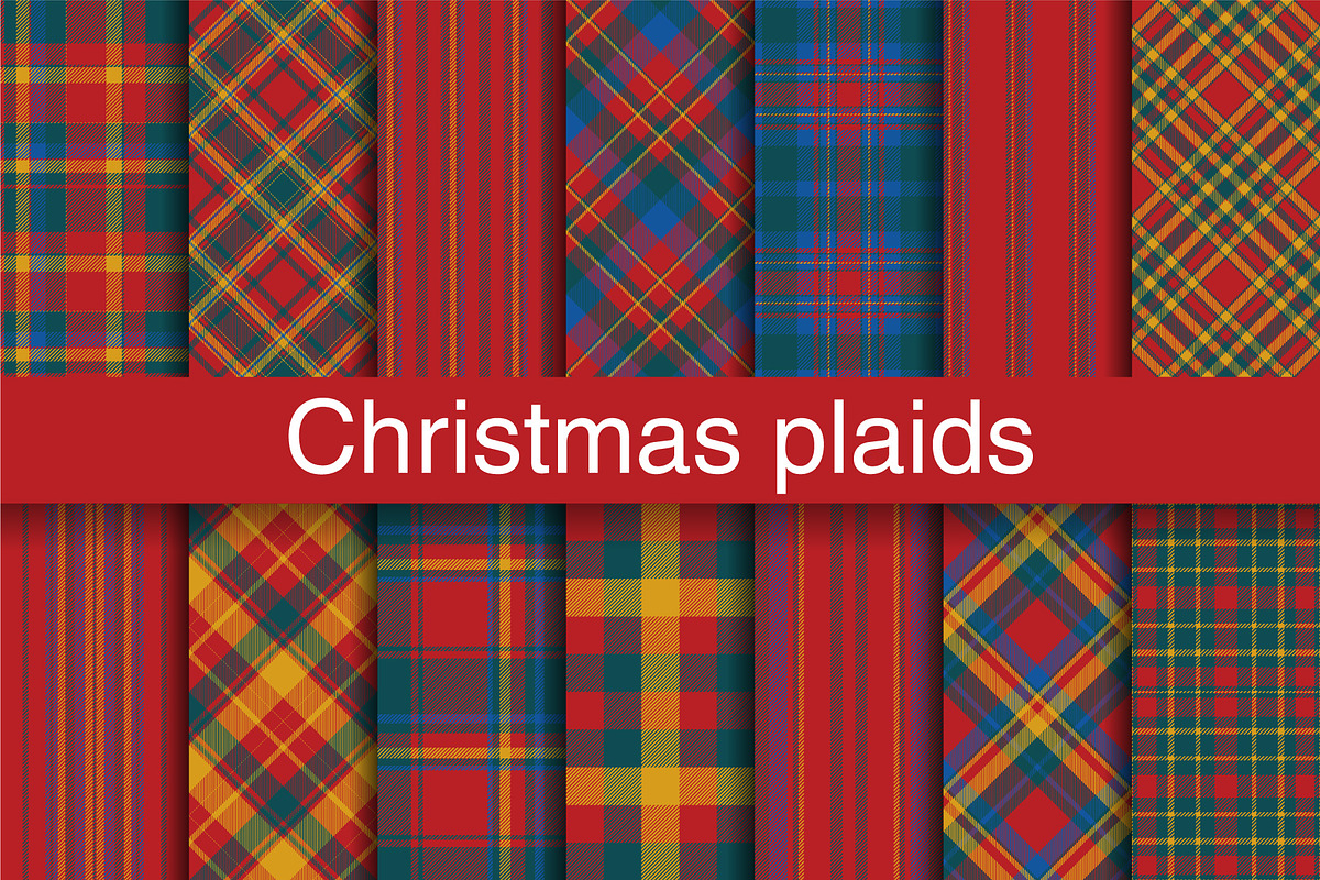 #54 Christmas Pattern Plaids, a Pattern Graphic by Plaid4You (Photo 1 of 8)
