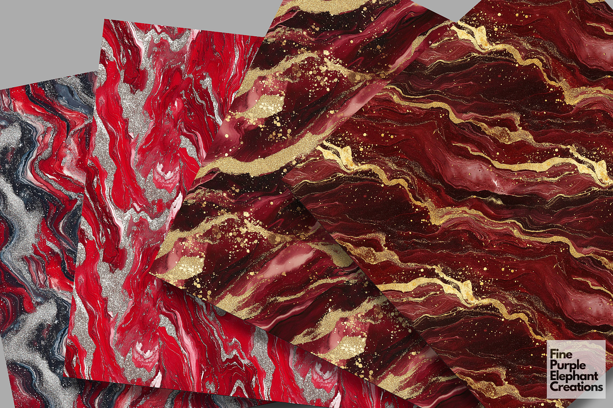 Red Marble Texture Granite Stone, a Pattern Graphic by Fine Purple Elephant (Photo 4 of 5)