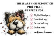 Whimsical Spring Peeking Dog Clipart, a Seasonal Illustration by OK Design (Thumbnail 5 of 6)