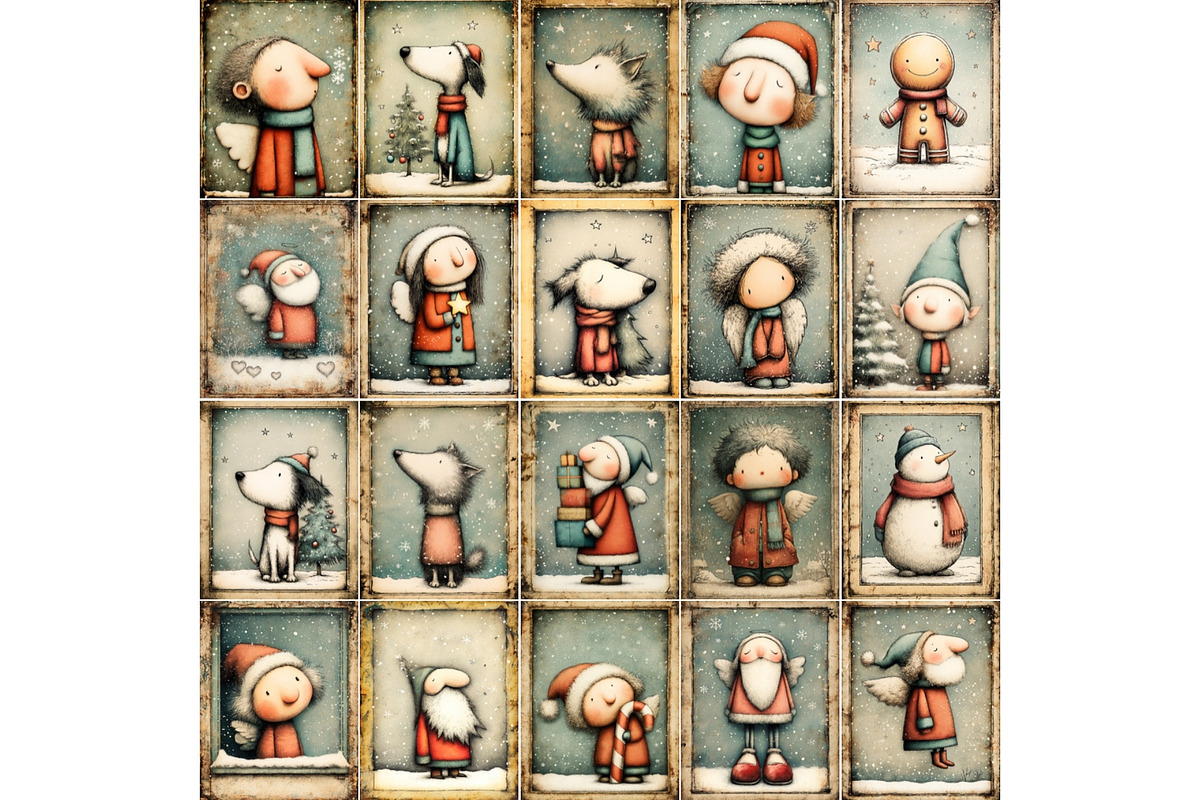Quirky Santa Printable Christmas, a Seasonal Illustration by Nicole Branger Art (Photo 9 of 15)