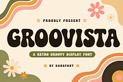 Groovista - Retro Groovy Font, a Handwritten Font by overlaytemplates (Thumbnail 1 of 5)