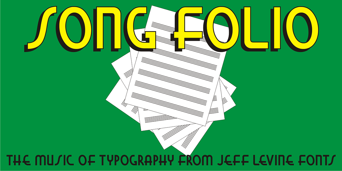 Song Folio JNL, a Sans Serif Font by Jeff Levine Fonts
