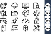 Minimalist Technology Icon Set, an Illustration by designvectx (Thumbnail 2 of 3)