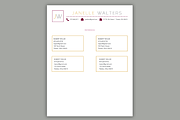 4 Piece Resume Package - Marketing, a Resume Template by Scribbled Napkin Design (Thumbnail 5 of 5)