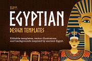 Egyptian Backgrounds and Frames, an Education Illustration by Wingsart Studio (Thumbnail 1 of 5)