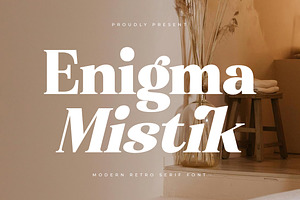 Enigma Mistik Modern Retro Serif