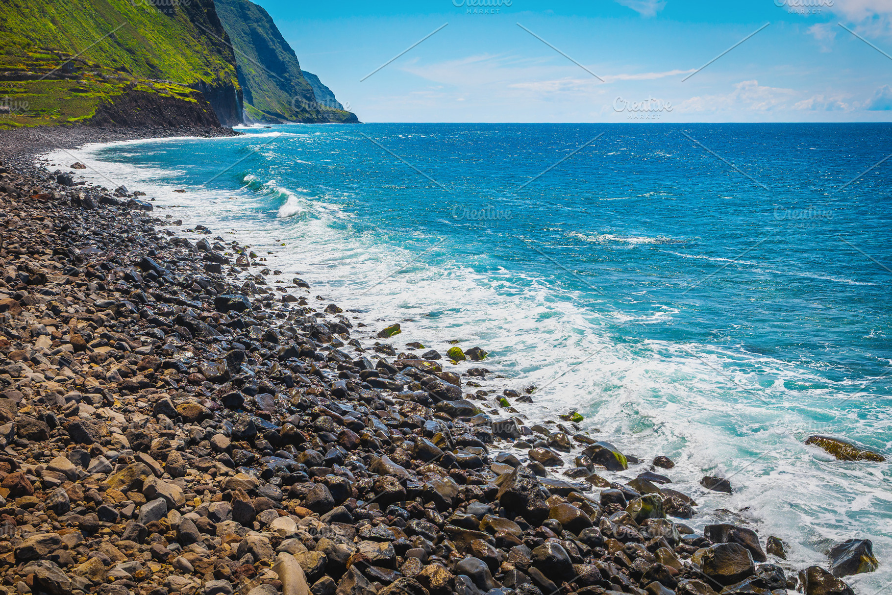 Rocky seaside view in Madeira, a Nature Photo by Alpine Dreams