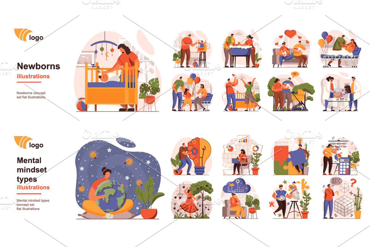 Bundle Concept Vector Illustrations, a Templates & Theme by alexdndz (Photo 11 of 20)