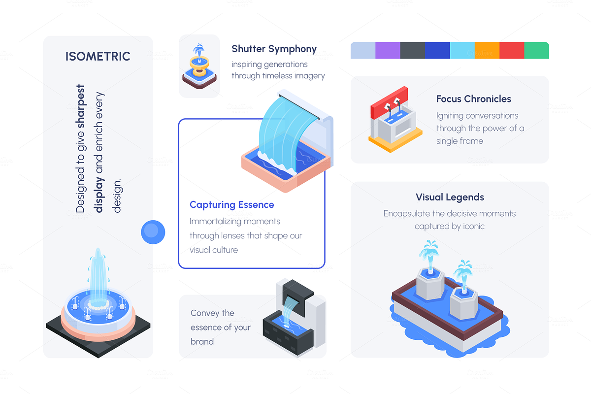Animated Isometric Fountain Icons, a Duotone Icon by Vectors Market (Photo 4 of 9)