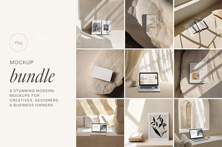 Minimalistic Mockup Bundle, a Mac Mockup by The Ethical Agency