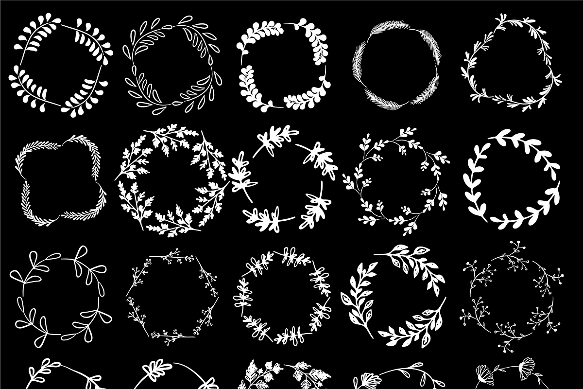 Hand drawn floral vector elements, an Object Graphic by bigmomentsdesign (Photo 8 of 10)