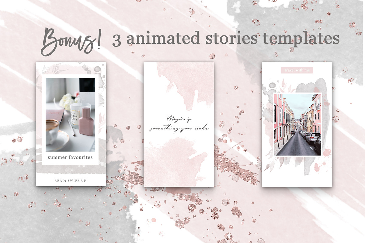 Instagram Posts Seamless Template, a Social Media Template by Bang Bang Bureau (Photo 8 of 9)