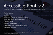 Accessible Font Version 2, a Font by Educational Design (Thumbnail 1 of 16)