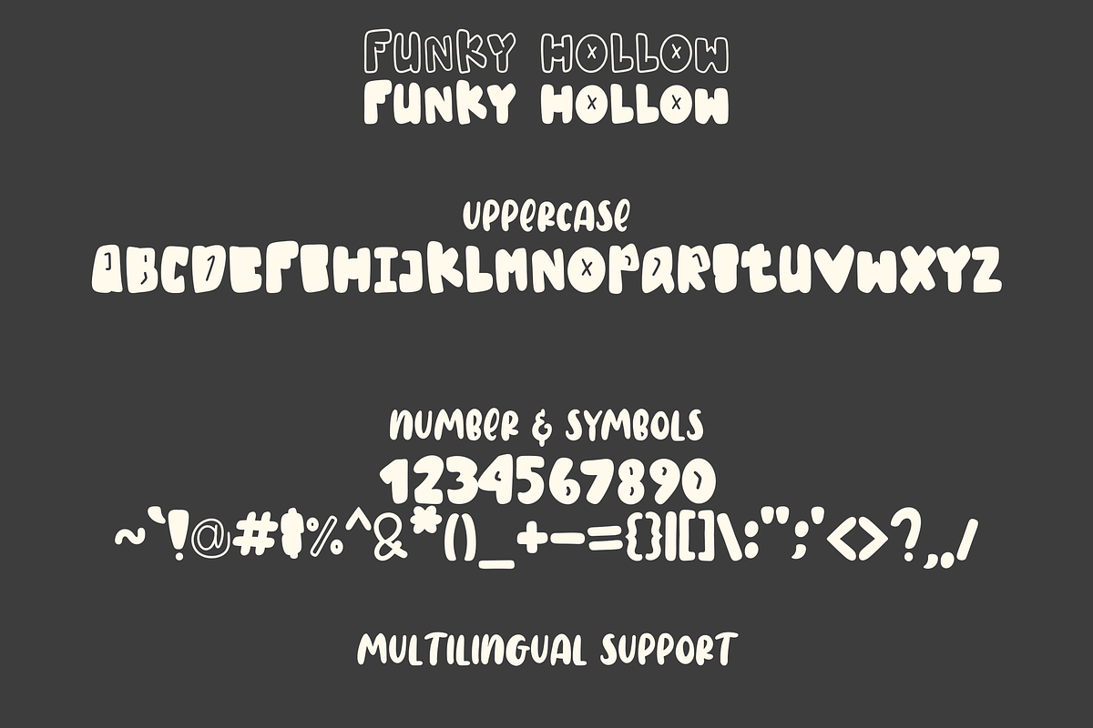 Funky Hollow, a Sans Serif Font by Dm Studio (Photo 9 of 11)