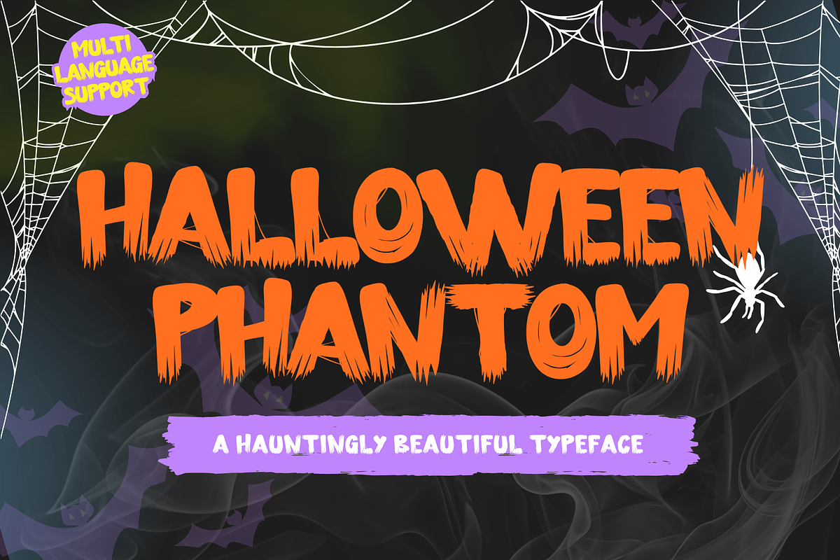 Halloween Phantom - Decorative font, a Handwritten Font by Brown Cupple (Photo 1 of 9)