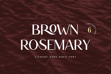 Brown Rosemary Elegant Serif Font, a Serif Font by UICreative