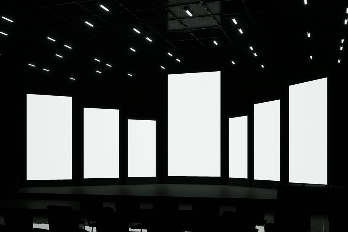 LED Vertical Screen Projector Mockup, a Mockup by Mockupnine (Photo 5 of 7)