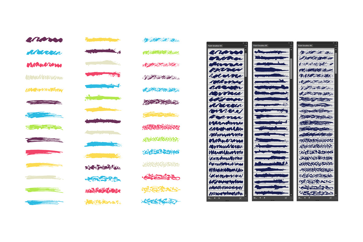 1200 Paint and Ink brushes, a Brush Add-On by Graphic patterns (Photo 4 of 8)