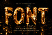 Golden Drip Font, a Handwritten Font by Handmadefont (Thumbnail 13 of 14)