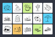 Animated Tropical Beach and Ocean, an Outline Icon by Brickclay (Thumbnail 5 of 6)