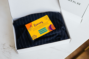 Business thank you card