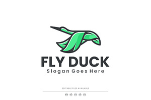 Mascot Modern Flying Duck Logo, a Branding & Logo Template by Artnivora.Std