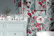 Crimson Aviary - Seamless Pattern, a Pattern Graphic by YARROO (Thumbnail 6 of 10)