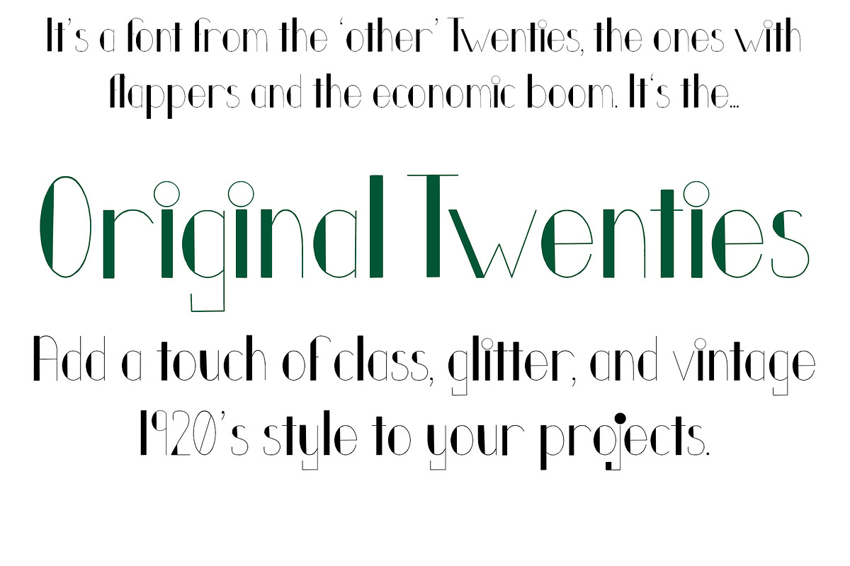 Font Original Twenties Art Deco, a Script Font by PageLightStudios (Photo 2 of 4)