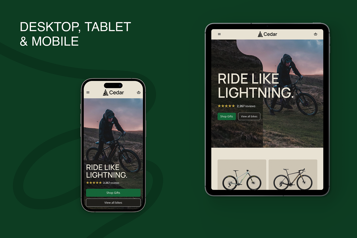 Bike Shop Landing Page, a Landing Page Template by Jay.Lockwood (Photo 3 of 4)