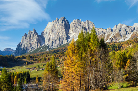 Autumn Cortina d'Ampezzo environs, Italy Dolomites, a Nature Photo by YuriyB