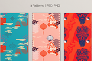 3 Repeating Lunar New Year Patterns, a Pattern Graphic by CC CREATIVE CO (Thumbnail 4 of 10)