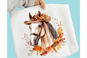 Watercolor Cowboy Autumn Clipart, a Seasonal Illustration by designcity5 (Thumbnail 3 of 5)